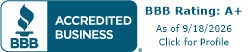 BBB Accredited Business, A+